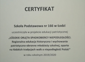 Podsumowanie projektu "Łódzkie Orlęta"